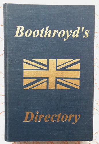 Boothroyds directory - directory, of