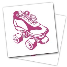 2x Vinyl Stickers Roller