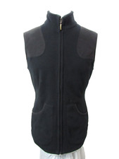 $185 Barbour Black Fleece Hunters Vest Size 6 US by Lord James Percy