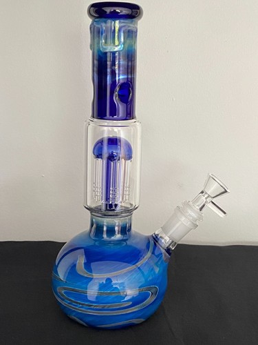 Inch blue glass spiral - 10.6,