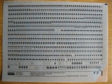 1/2 Sheet x Letraset Lower /