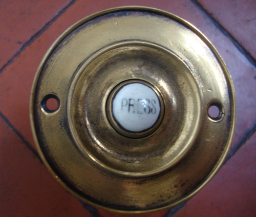 Antique door bell press - , tested