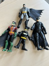 DC Comics Batman Robin action figure bundle x4 figures toys 