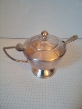 Solid Silver Mustard Pot