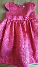 Red, Bridesmaid, Girls Party Dress, Lined with Underskirt, New Headband, 4-5 yrs