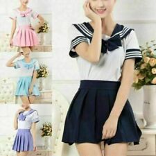 1x Japanese School Girls Dress Outfit Sailor Uniform Anime Cosplay Costume Suit