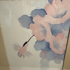 Framed original watercolor - framed,