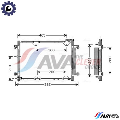 Condenser air conditioning - condenser,