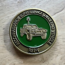 U.S. Military Reconnaissance Surveillance Targeting Vehicle Challenge Coin