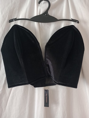 Ladies black velvet - black,