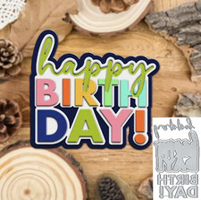 Happy Birthday Words Cutting