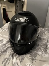 Shoei Qwest Plain Full Face Motorbike Motorcycle Helmet Road Legal Size S 55-56