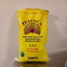 Peacock Thai Hom Mali Rice Fragrant Rice AAA 10KG Bag new