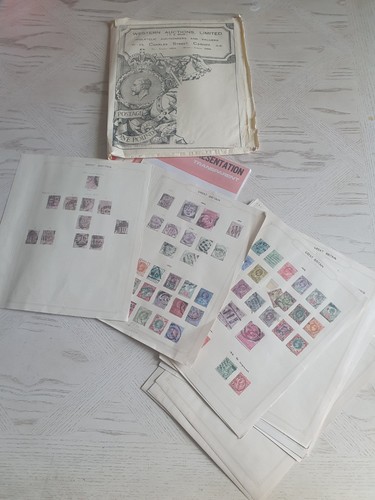 Stamp collection kgvi on - qv-kgvi,
