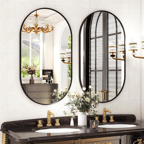 Large oval wall mounted - oval, mirror
