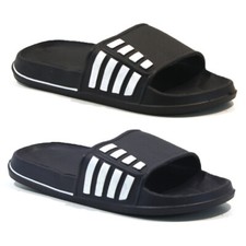 MENS NEW SUMMER FLIP FLOPS SLIDERS SHOWER BEACH GYM MULES POOL SLIP ON SANDALS