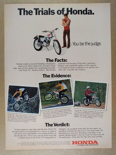 1973 honda trials 125 tl125 - 1973,