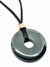 Hematite Donut Pendant