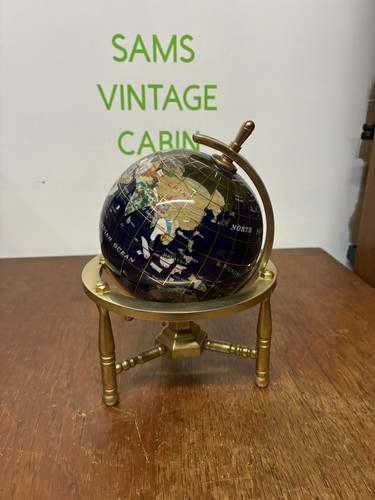Vintage gemstone world globe - gemstone,