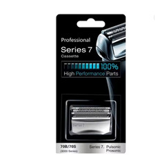 SHAVER REPLACEMENT FOIL CASSETTE FOR BRAUN 70S SERIES 7 PULSONIC 9000 -SILVER UK