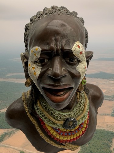 Vintage realistic african - vintage,