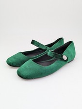 ASOS Green Velvet Mary Jane