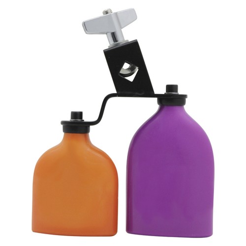 Double cowbell with bracket - with,