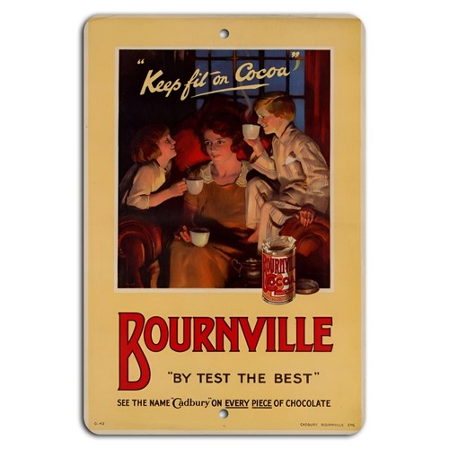 Vintage bournville sign - bournville,