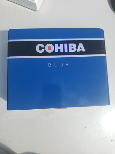 Cohiba blue empty wooden cigar - cohiba,