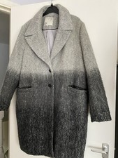 Women's Coat Size 20 John Rocha Grey  Wool Mix Blanket Coat