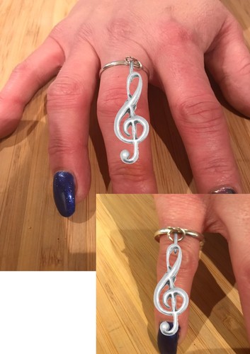 Ppm14 treble clef pewter - clef, a
