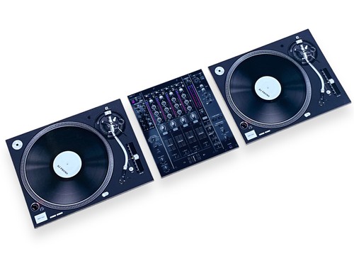 Turntable fridge magnet set - turntable,