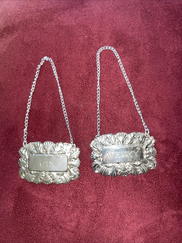 Vintage decanter labels gin - decanter,