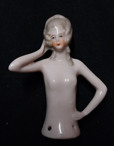 Vintage pin cushion porcelain - pin,
