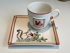 VILLEROY & BOCH SQUIRREL CUP & SAUCER EXCELLENT CONDITION