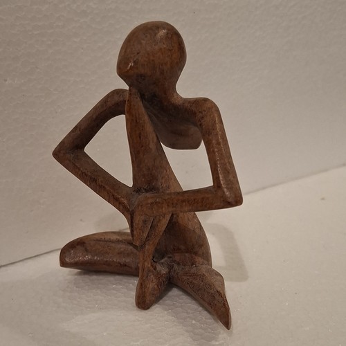 Hand carved wooden seated - carved,
