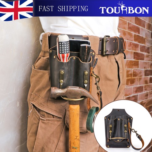 Tourbon leather tool bag - leather,