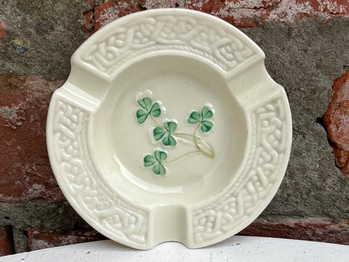 Vintage belleek ashtray 11 - belleek, ashtray,