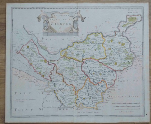 1695 map chester robert - map,