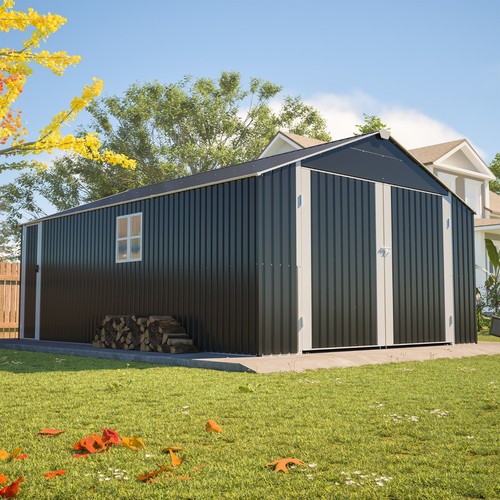X20 outdoor metal garage - 12'x20',