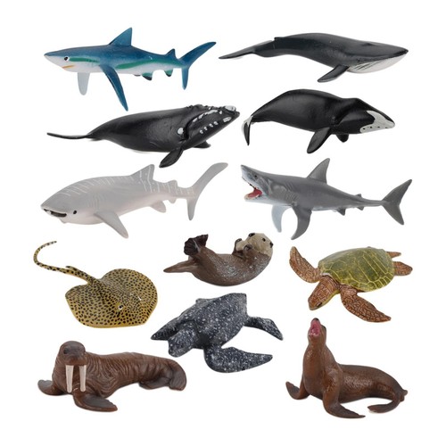 12pcs set plastic - plastic, ocean