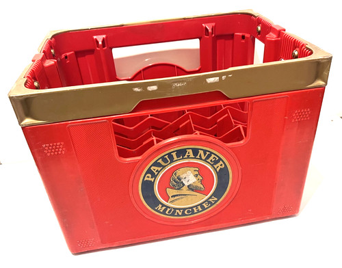 Paulaner beer crate german - beer,
