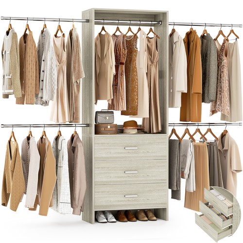 Open box closet system - open,