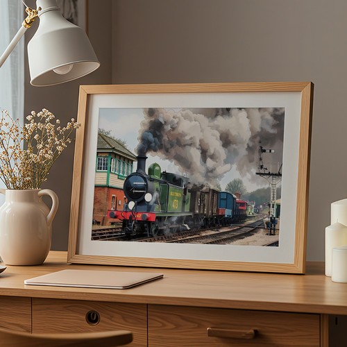 Loco southern steam artwork - loco, a3