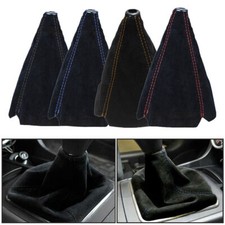 Car Interior Suede Leather Manual Gaiter Gear Stick Shifter Knob Boot Cover