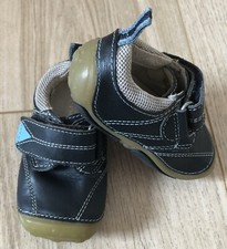 Hush Puppies Infant Baby Boys Josh Navy Leather Shoes Size UK 2 F / EU 18