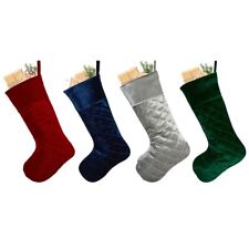 Christmas Velvet Winter Stocking Fireside Quilt Stich Deluxe Assorted Colours