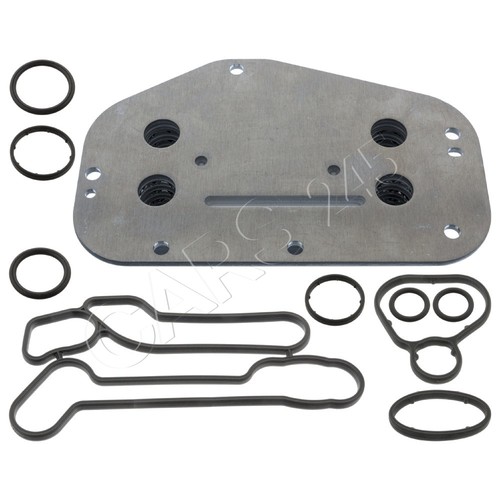 Aluminium engine oil cooler - aluminium,