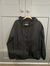 Primark Men's Black Hooded Windcheater  Light Jacket  Size M