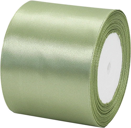 Thin sage green - sage, satin